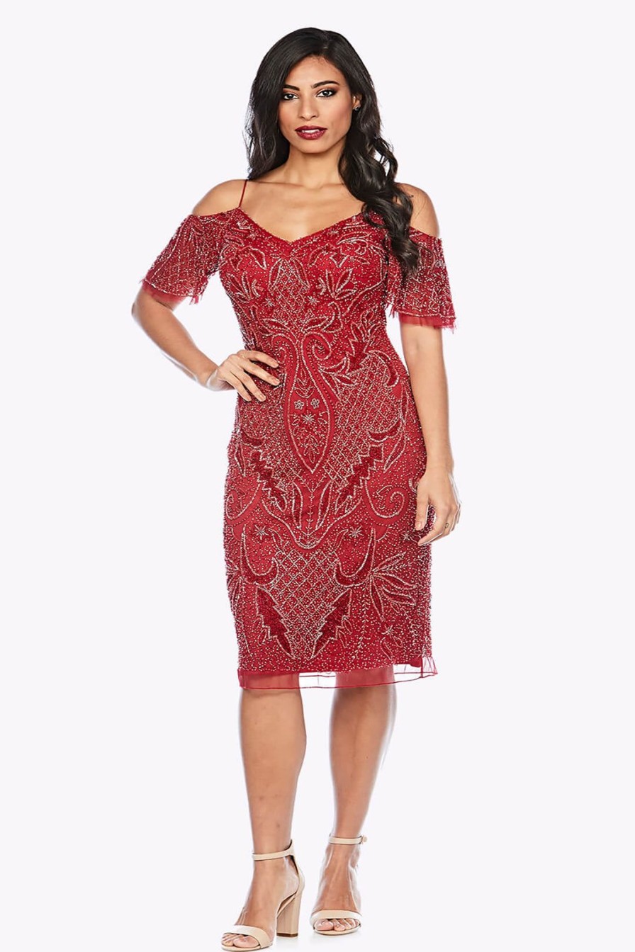 All Clothing Zaliea | Cha Cha Cocktail Dress | Crimson | Z10