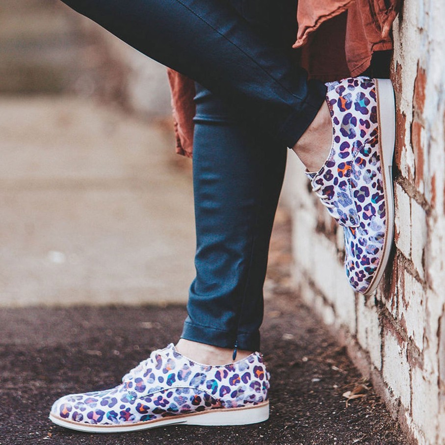 Shoes Rollie | Derby Rainbow Leopard