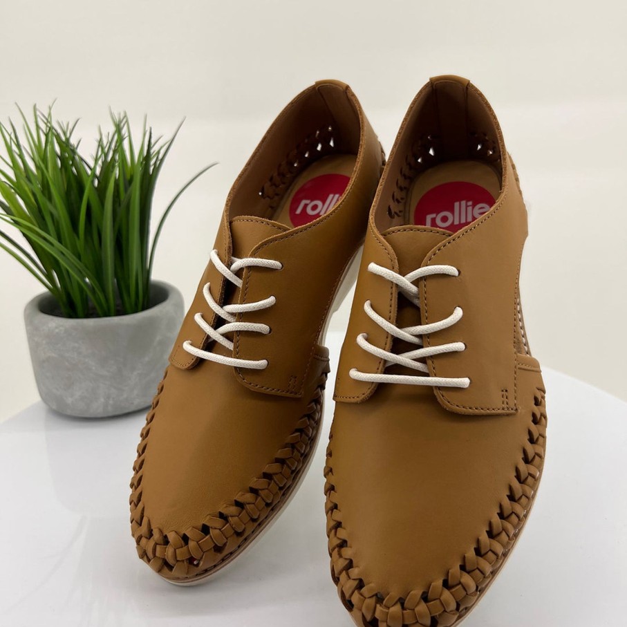 Shoes Rollie | Sidecut Woven Shoe | Soft Tan | Ro9