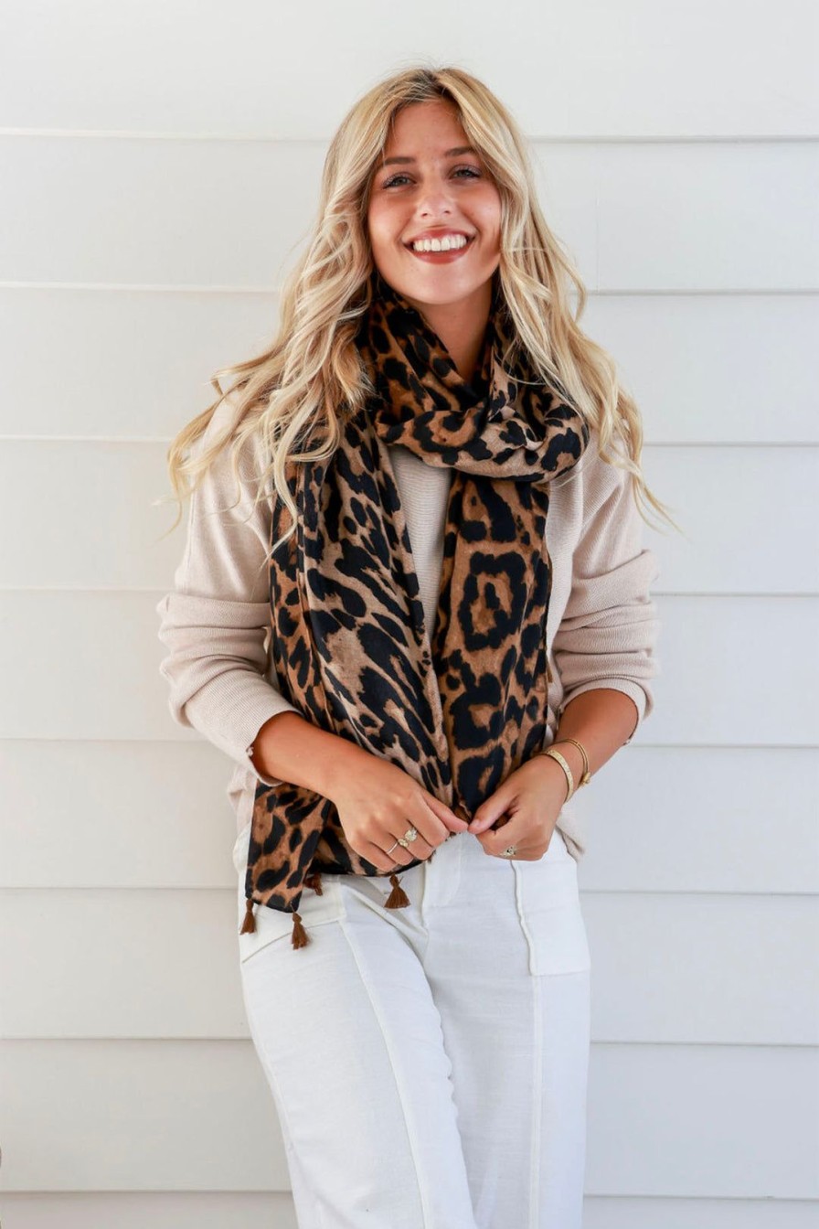 Accessories Spice Up | Safari Scarf | Tan | Su5