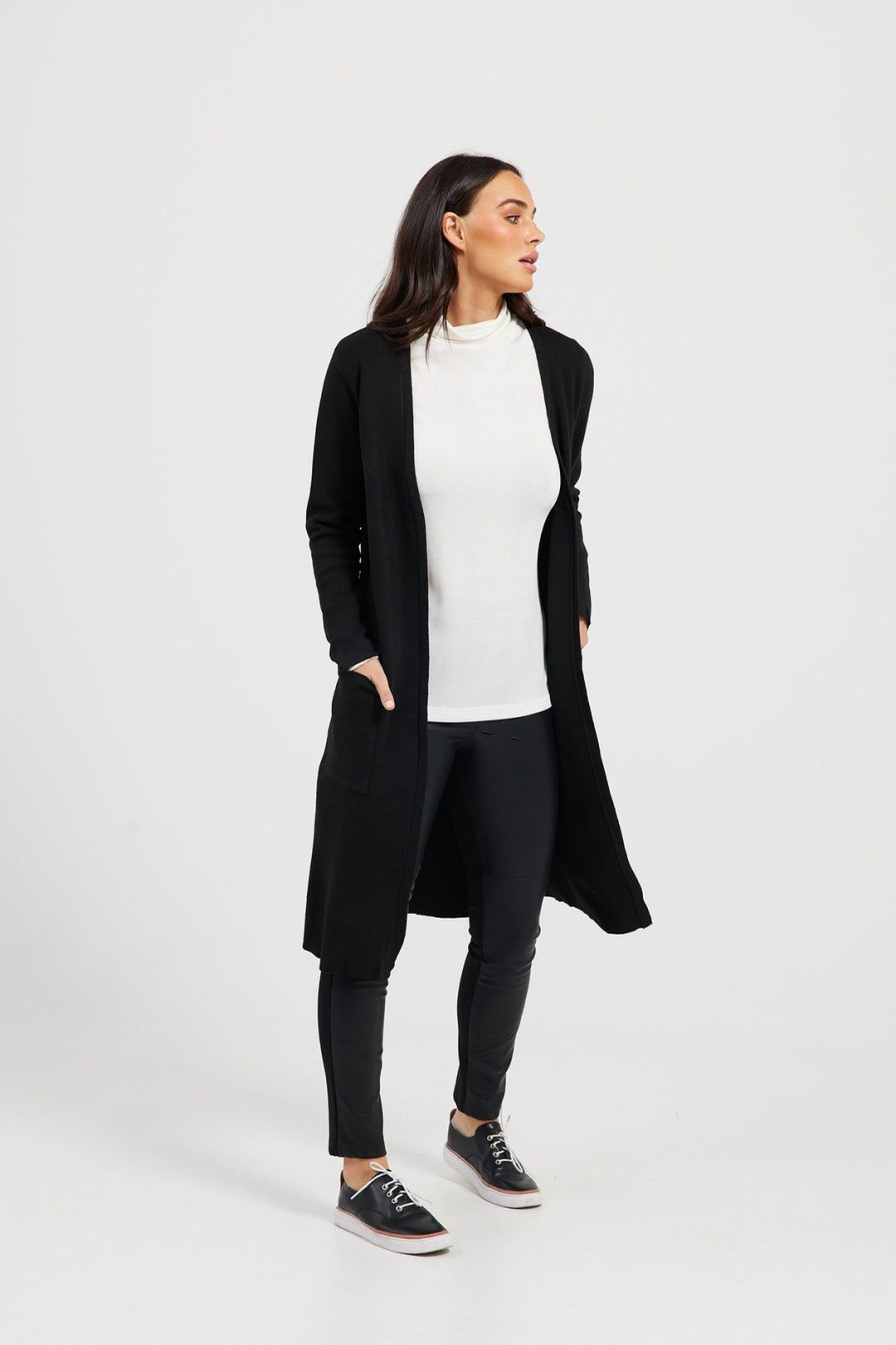 All Clothing Brave & True | St Moritz Cardigan | Black | Bt37