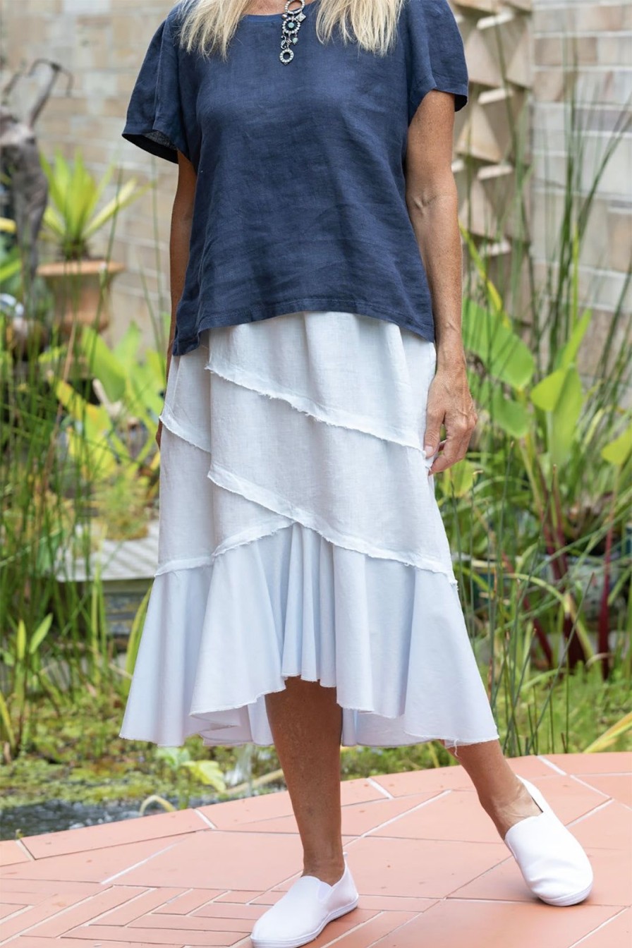 All Clothing Costa Vita | Sadie Skirt | White | Cv2