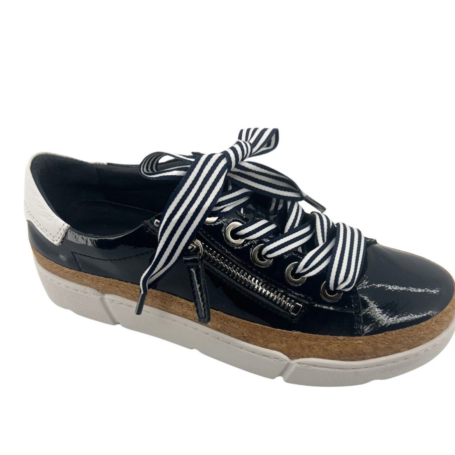 Shoes Django & Juliette | Torayne White Sneaker - Dj40 Navy