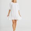 All Clothing The Shanty Corporation | Lecce Linen Dress | White | Ts10