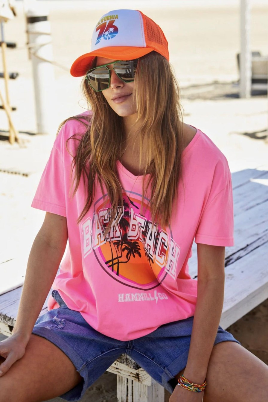 All Clothing Hammill + Co | Back Beach Tee - Pink - Hc5