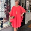 All Clothing Frank Lyman | Freda Woven Dress | Fiesta Coral | Fl33