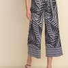 All Clothing Joseph Ribkoff | Palm Print Culotte Pants