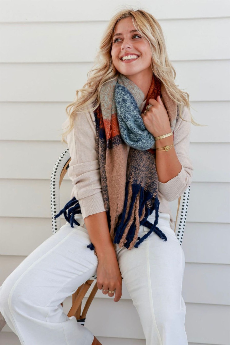 Accessories Spice Up | Thredbo Scarf | Camel Grey | Su3