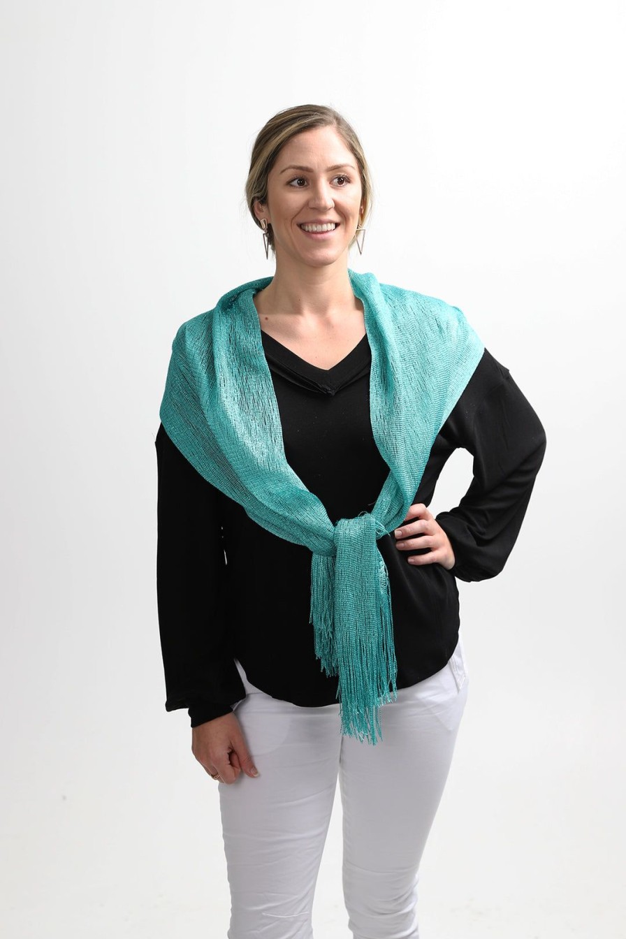 Accessories Stellar Rose | Gatsby Shawl | Emerald | Sr165