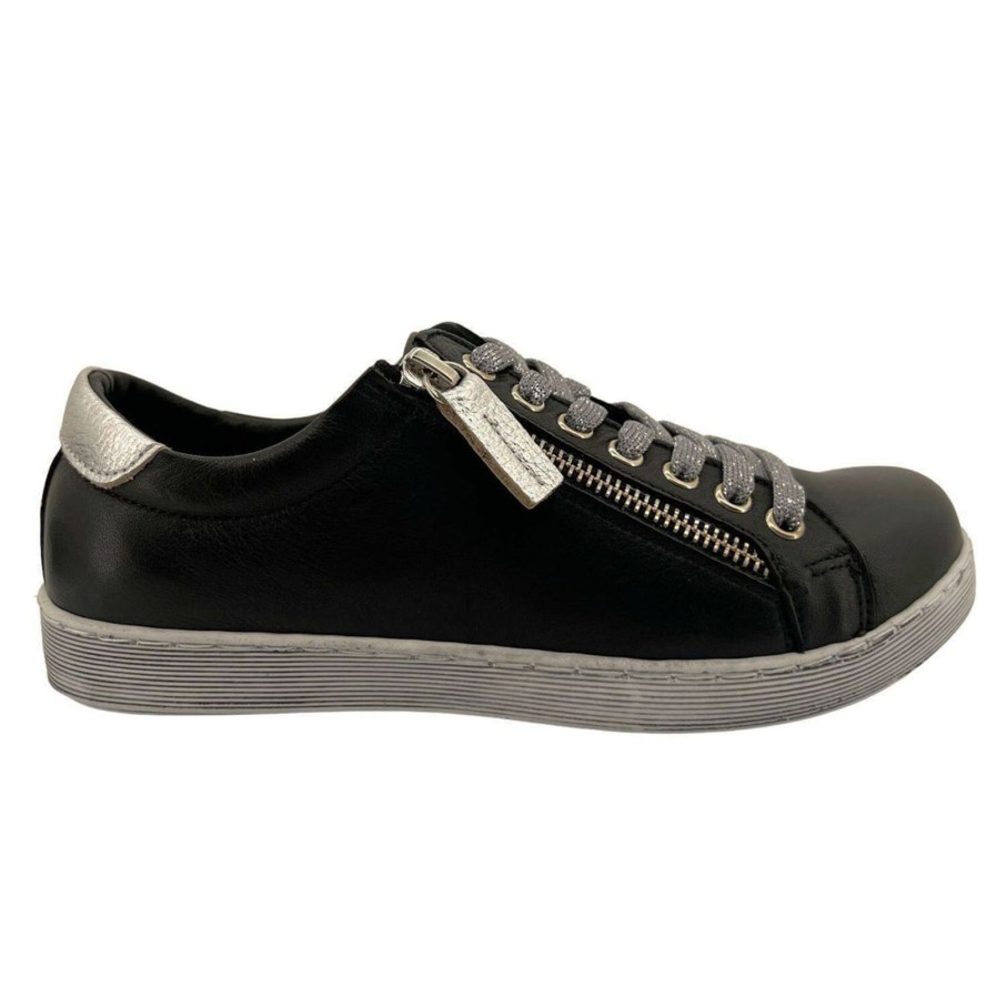 Shoes Rilassare | Token Sneaker | Black/Silver | Rs11S