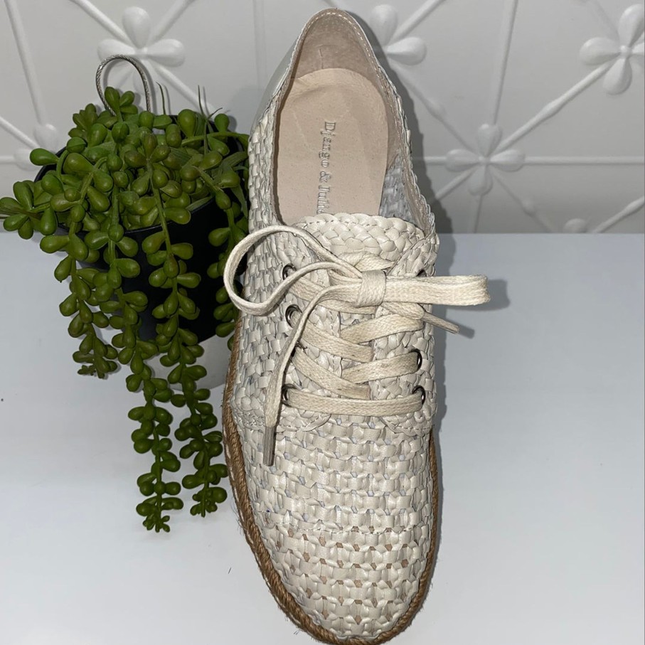 Shoes Django & Juliette | Evert Woven Sneaker | Off White | Dj7