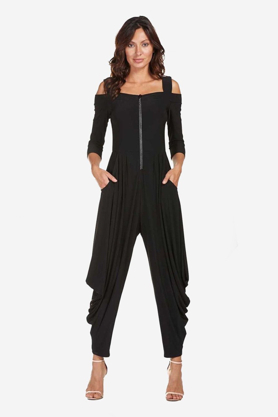 All Clothing Frank Lyman | Embellished Zip Jumpsuit | Fl98