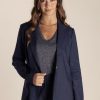 All Clothing Two-T's | Linen Blazer | Navy | Tt10