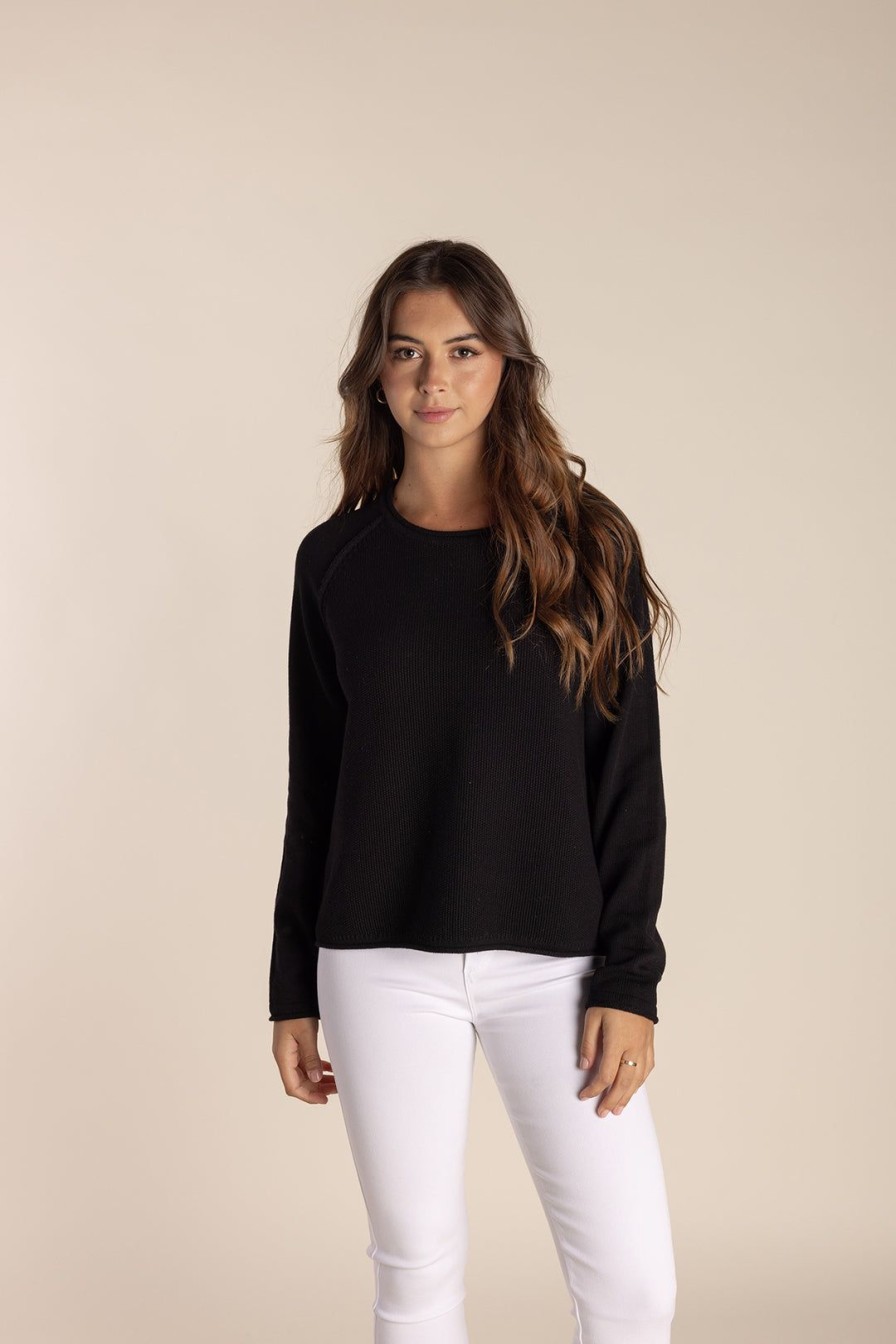 All Clothing Two-T's | Cropped Crew Neck - Black - Tt2