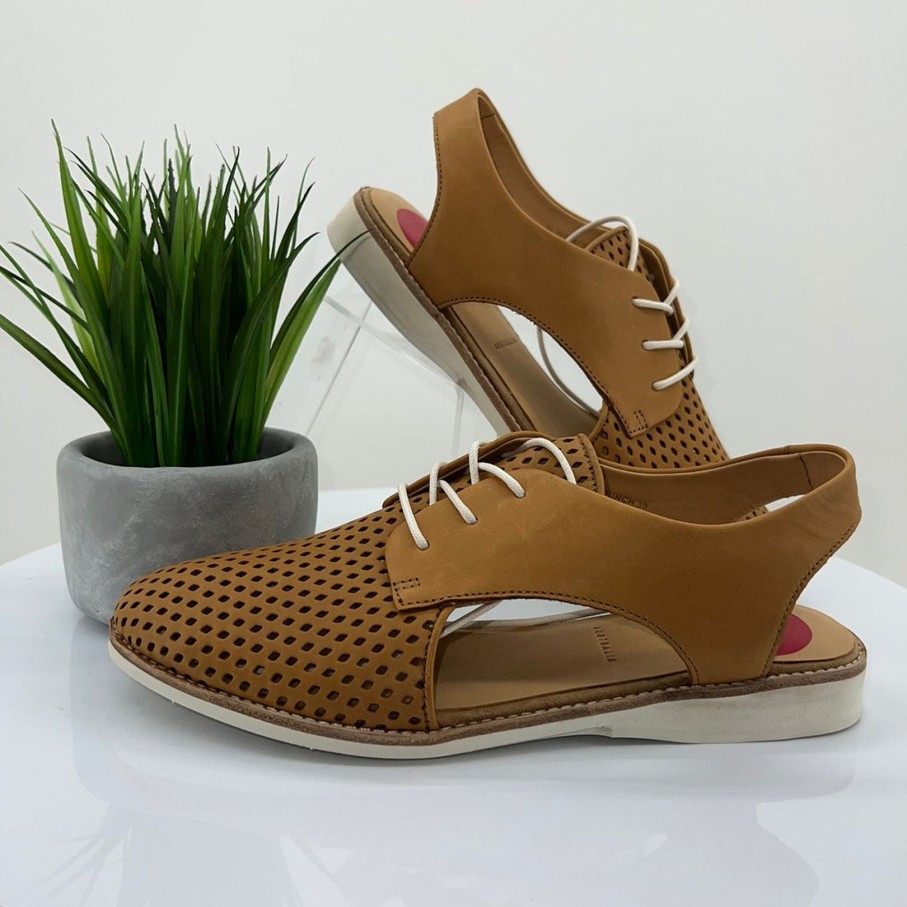 Shoes Rollie | Slingback Punch Shoe | Tan | Ro12