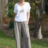 All Clothing The Italian Cartel | Tara Linen Pant - Mocha - Ic17