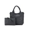 Accessories Black Caviar | Amali 2 Piece Bag | Charcoal Cream