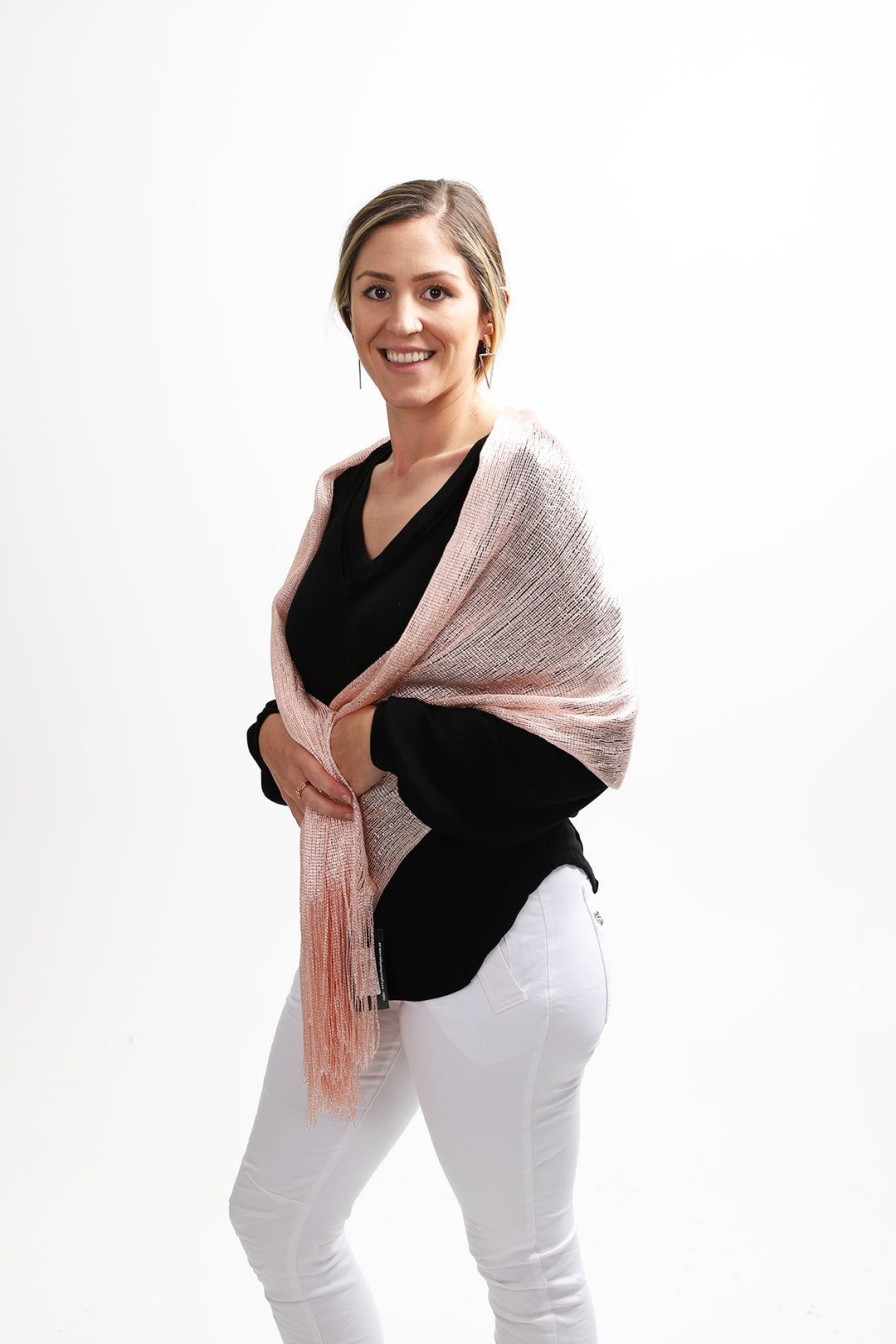 Accessories Stellar Rose | Gatsby Shawl | Rose Pink | Sr165