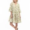 All Clothing Escape by OQ | Linen Print Dress | | Ep11 Olive