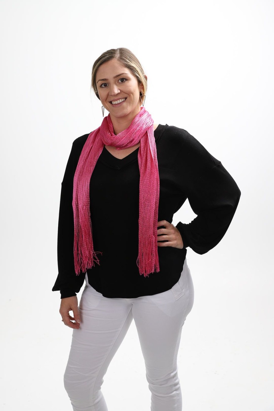 Accessories Stellar Rose | Gatsby Shawl | Hot Pink | Sr165