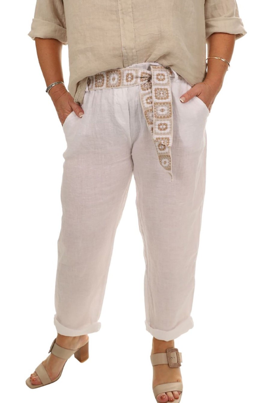 All Clothing Cindy G | Arlyn Pant - Cg34 White