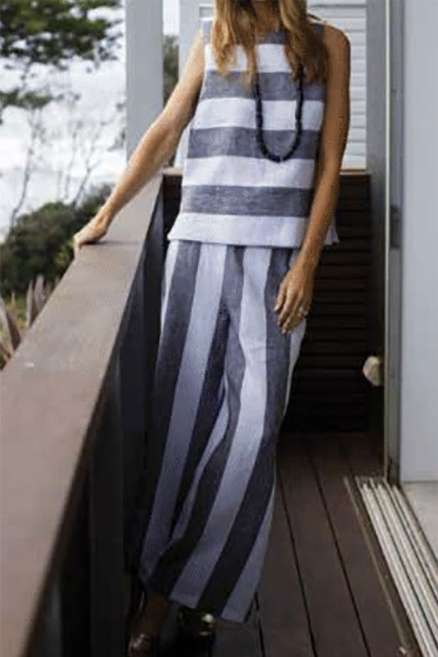 All Clothing See Saw | Stripe 7/8 Palazzo Pants | Ss28