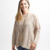 All Clothing Cindy G | Relaxed Knit Top | | Cg50 Beige