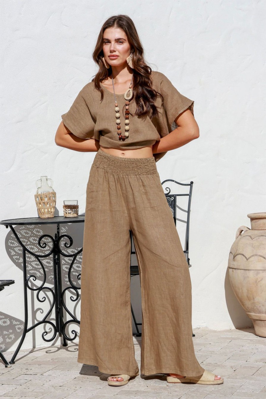 All Clothing the italian cartel | Amara Pant - Mocha - Ic22