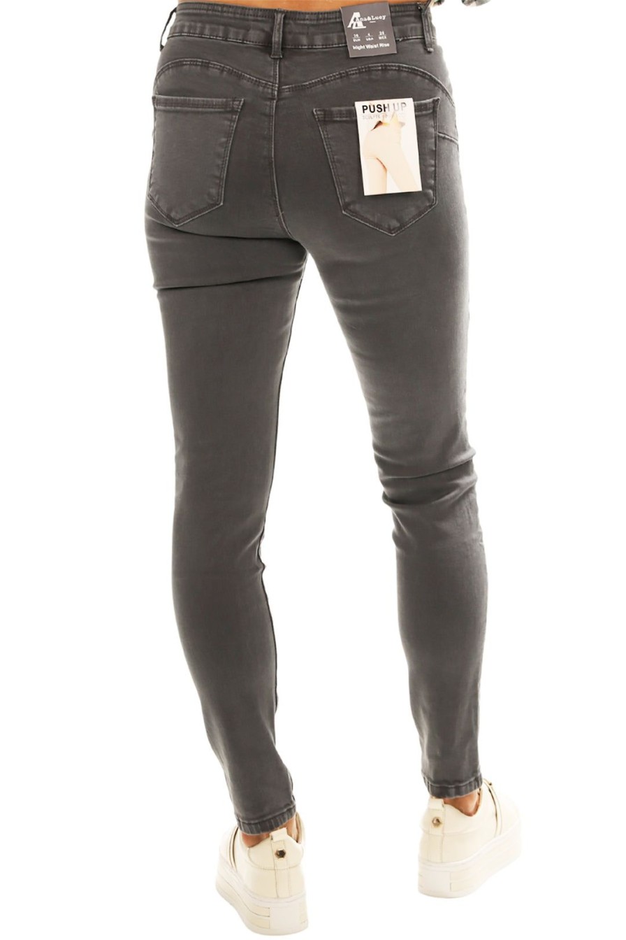 All Clothing Ana & Lucy | Anna High Rise Jeans | Graphite | Al1