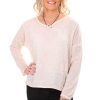 All Clothing So French So Chic | Marie Long Sleeve Linen Tee | Sabbia | Sf4