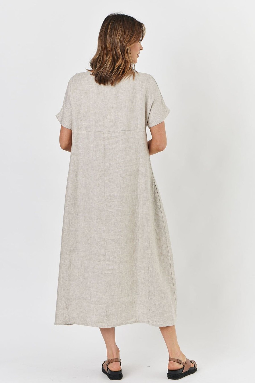 All Clothing Naturals By O & J | Dune Linen Dress | Oj12