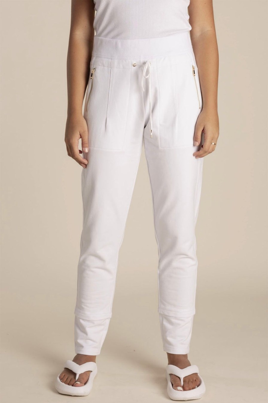 All Clothing Two-T's | Zip Sweat Pant | White | Tt26