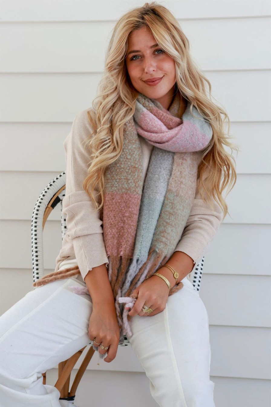 Accessories Spice Up | Thredbo Scarf | Pink Mint | Su3