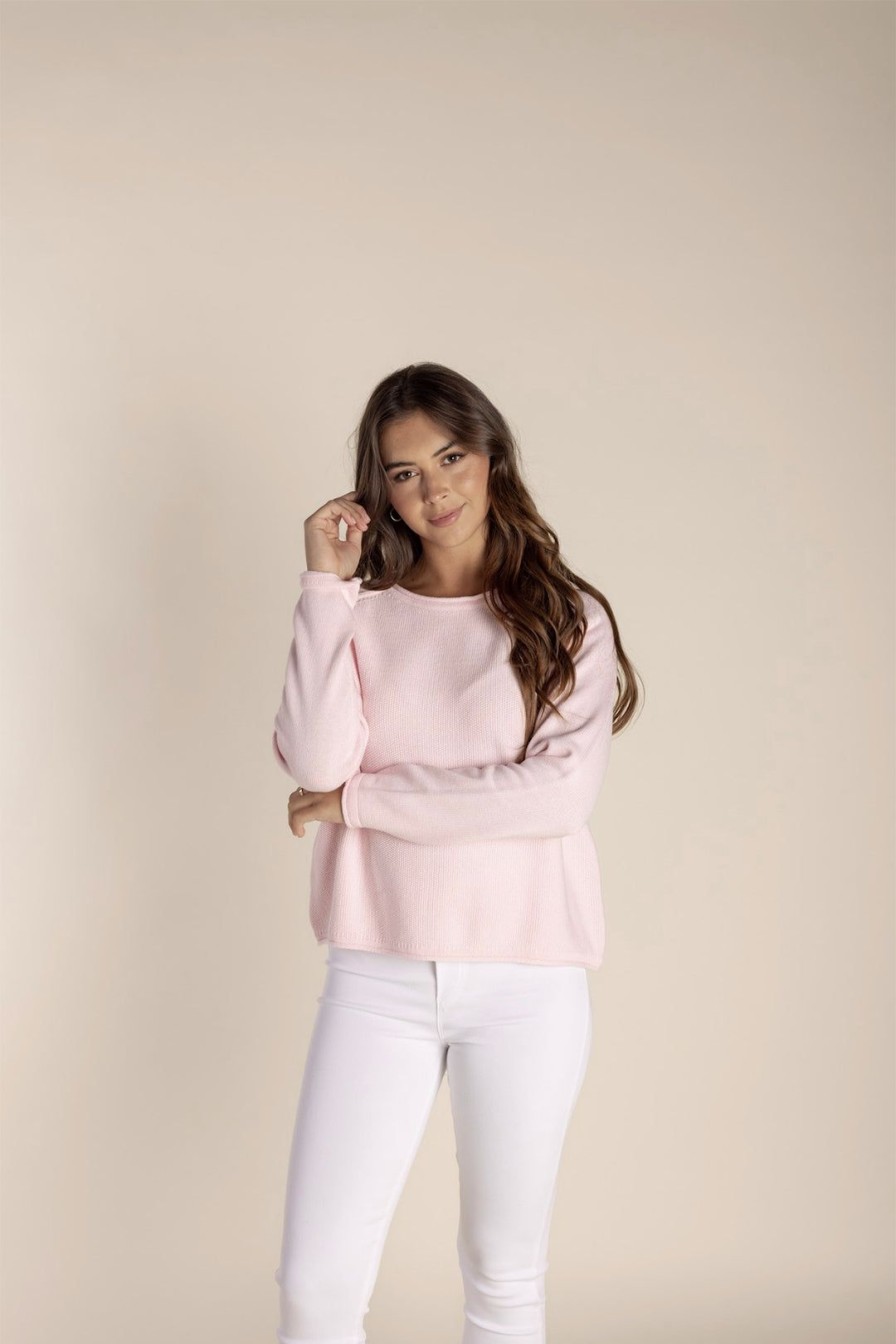 All Clothing Two-T's | Cropped Crew Neck - Pale Pink - Tt2