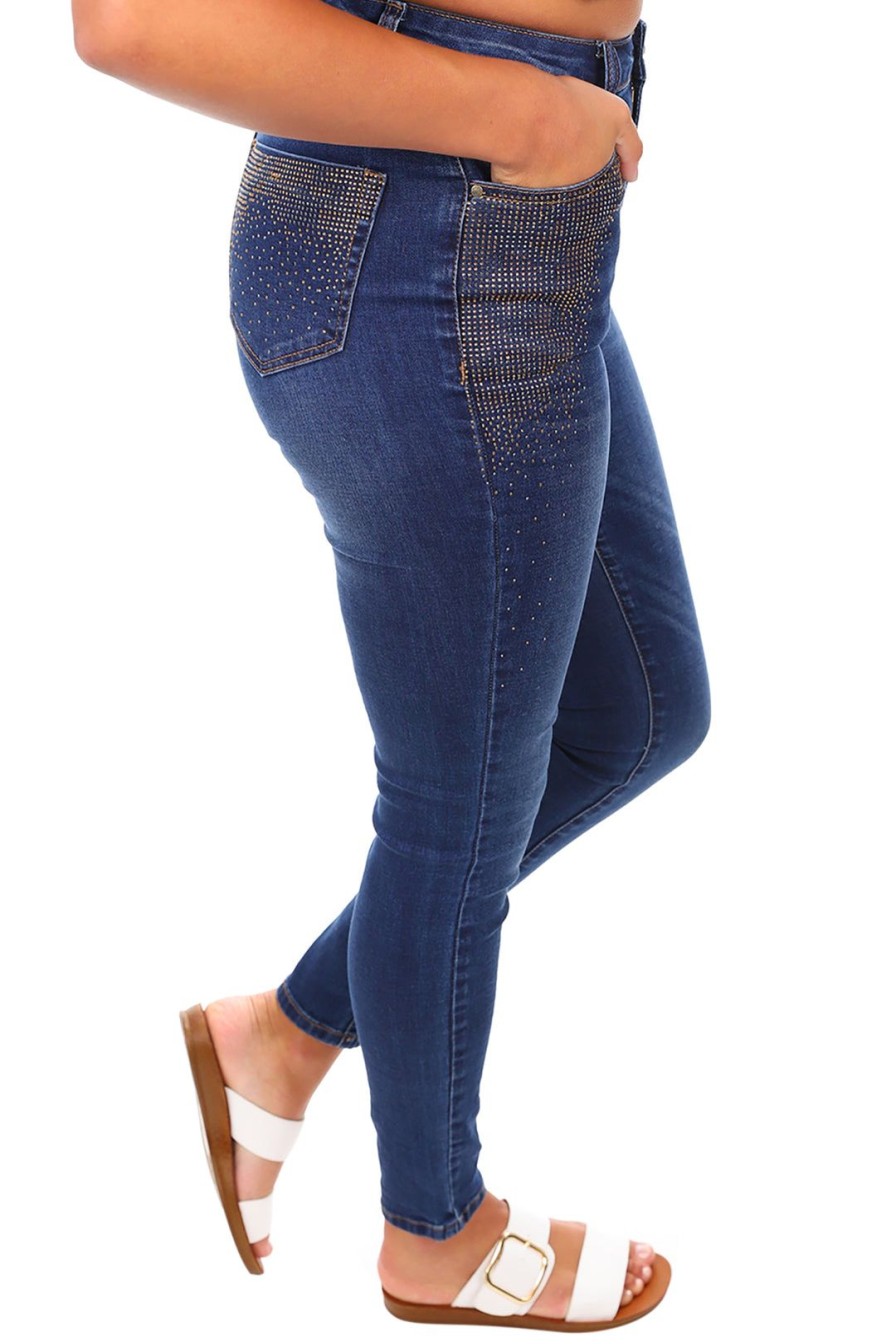 All Clothing Frank Lyman | Diamante Waterfall Jeans | Fl2