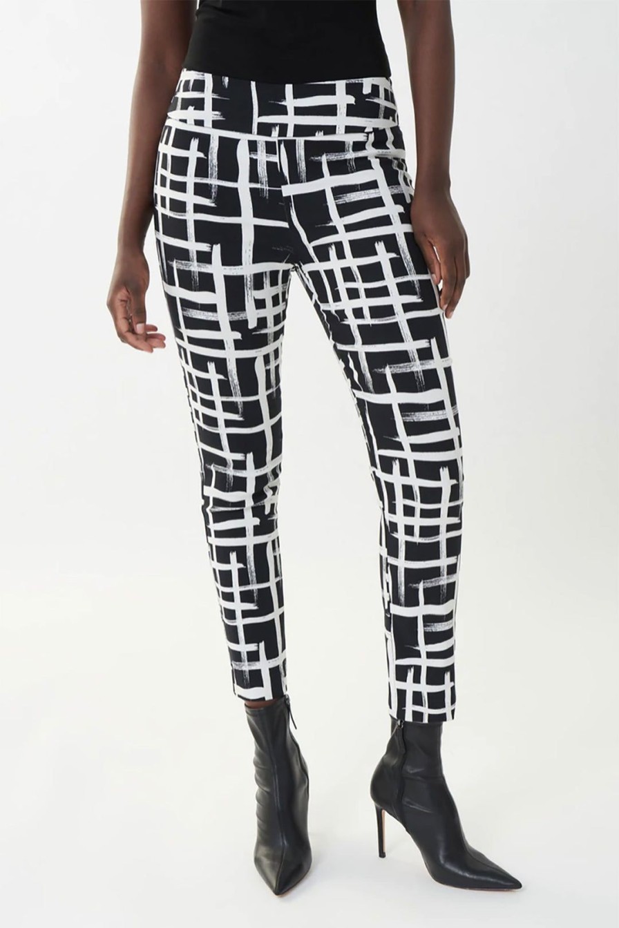 All Clothing Joseph Ribkoff | Block Inspired Pants | White | Jr124 Black