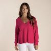 All Clothing Two-T's | Tamilo Pocket Sweater Tt11 Raspberry