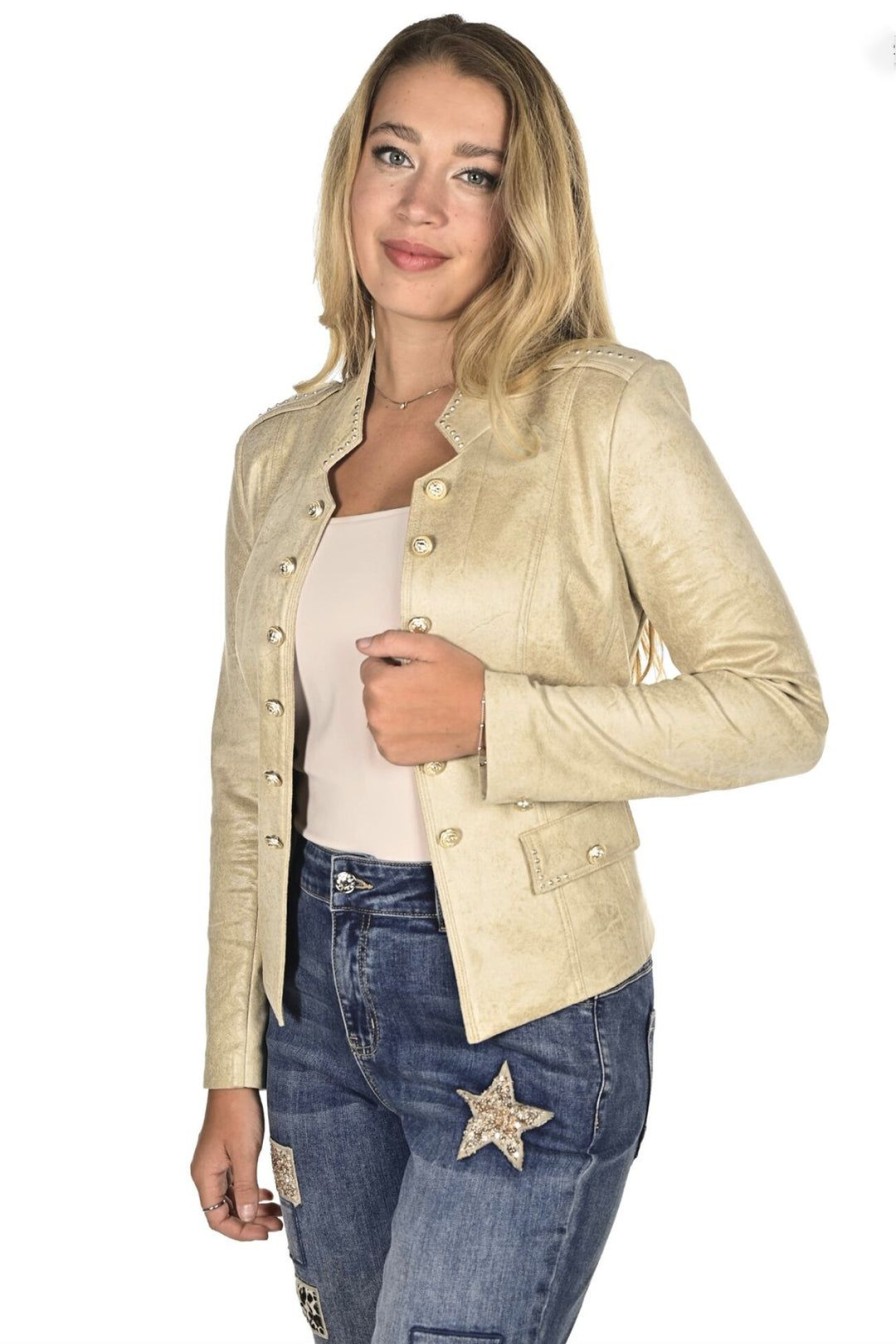 All Clothing Frank Lyman | Zander Jacket - Champagne - Fl31