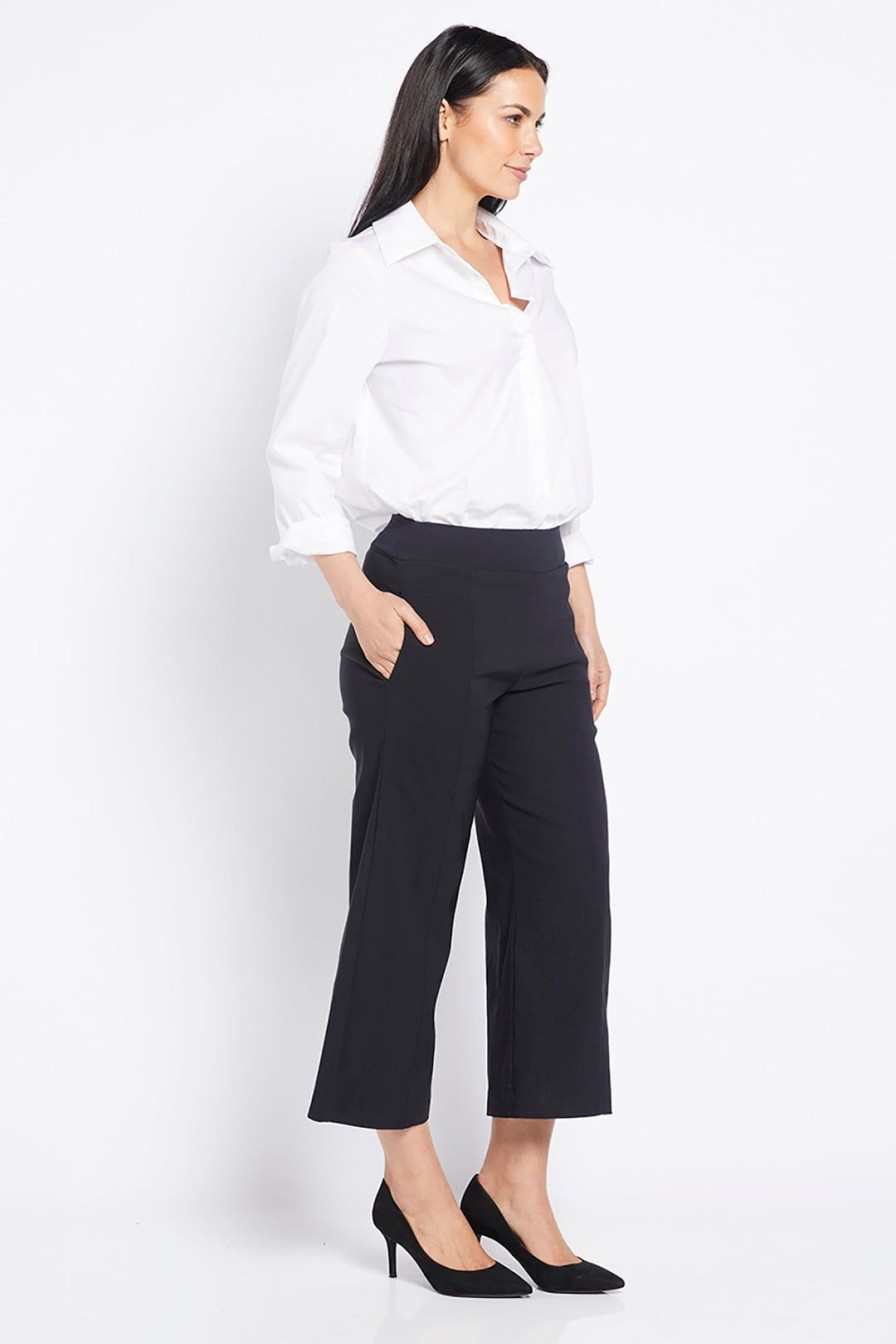 All Clothing Philosophy | Larrie Bengaline Culotte Pant - Black - Ph25