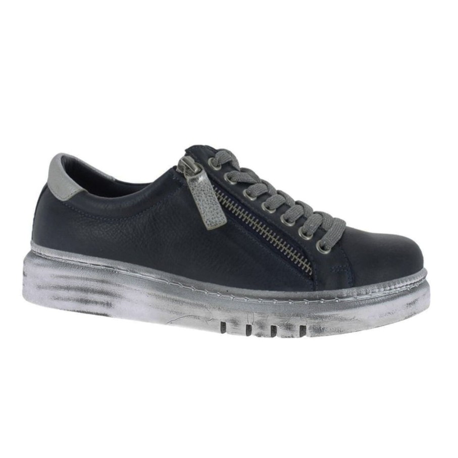 Shoes Rilassare | Tatter Sneaker | Navy/Silver | Rs3