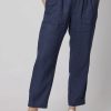 All Clothing Gordon smith | Jersey Waist Linen Pants | Marine | Gs3