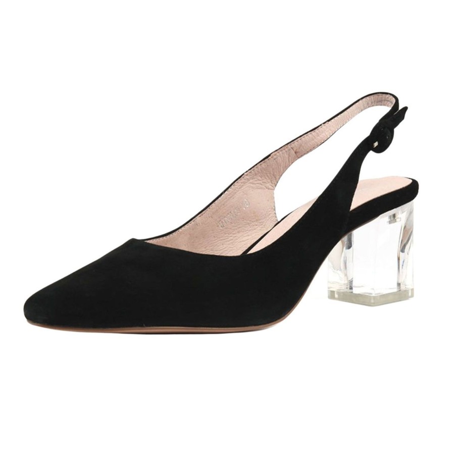 Shoes Django & Juliette | Hinnis Heel | Black Suede | Dj3