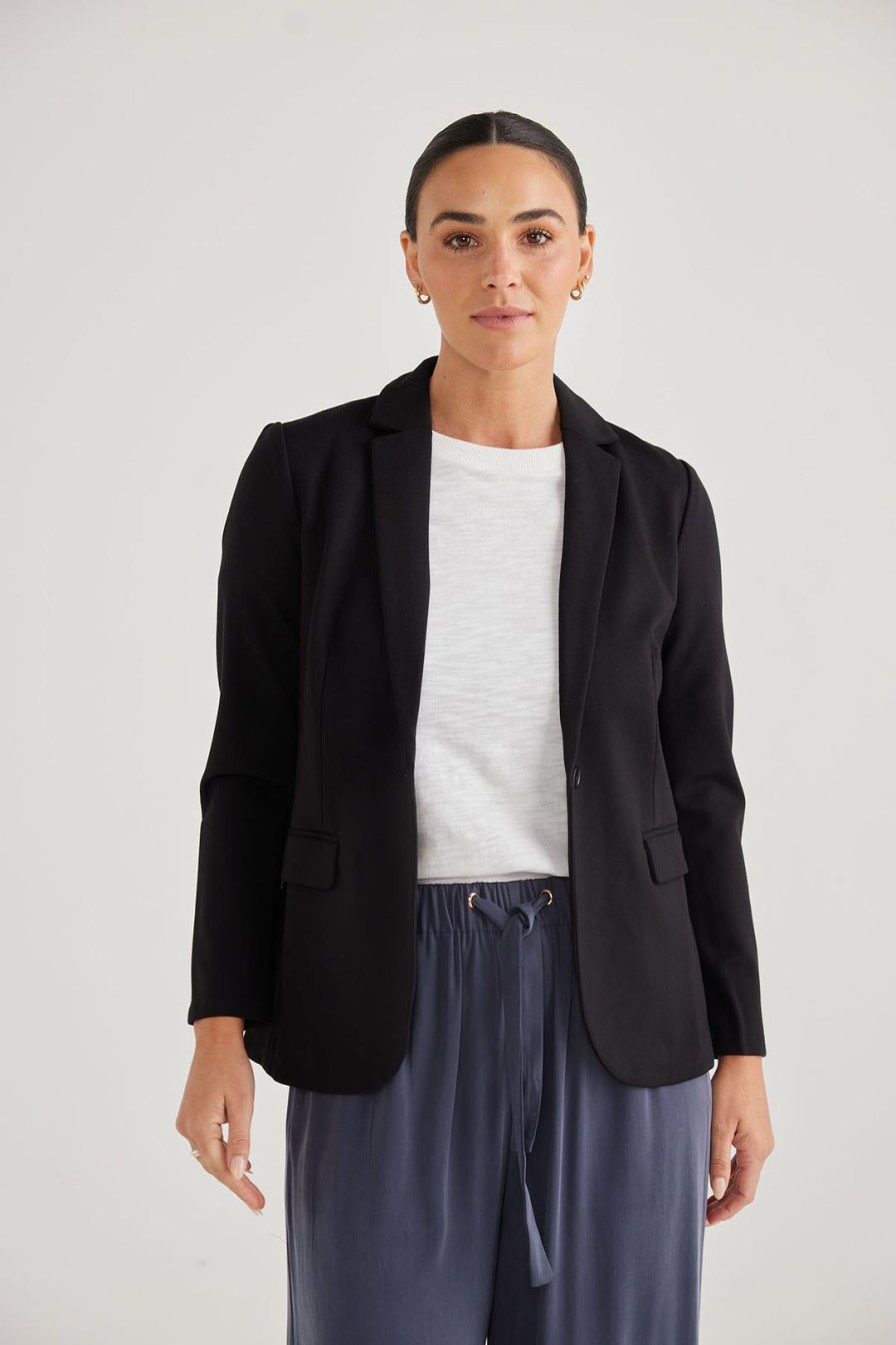 All Clothing Brave & True | Taha Soft Blazer | Black | Bt29