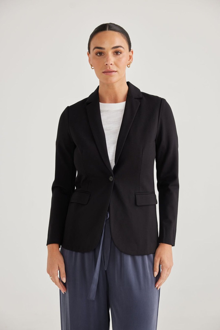 All Clothing Brave & True | Taha Soft Blazer | Black | Bt29