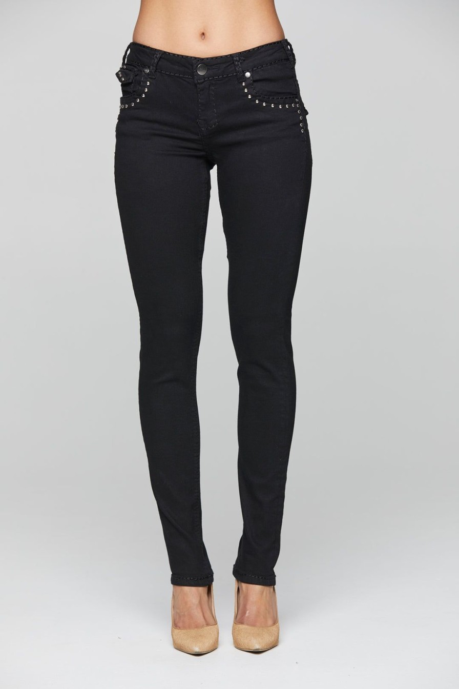 All Clothing New London Jeans | Nottingham Studded Jeans | Black | Nlj13