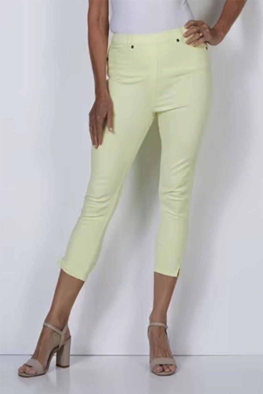 All Clothing Cafe Latte | Stretch Capri Jeggings | Lemon | Cl2