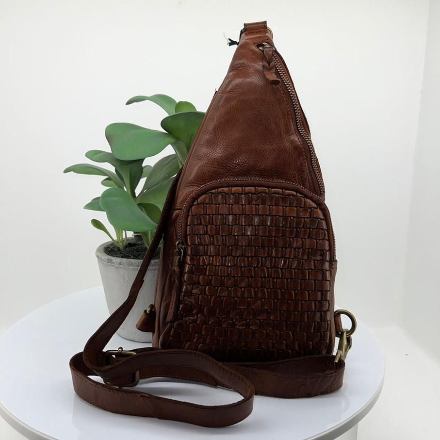 Accessories Modapelle | Eliza Crossbody Bag | | Ml11 Chestnut