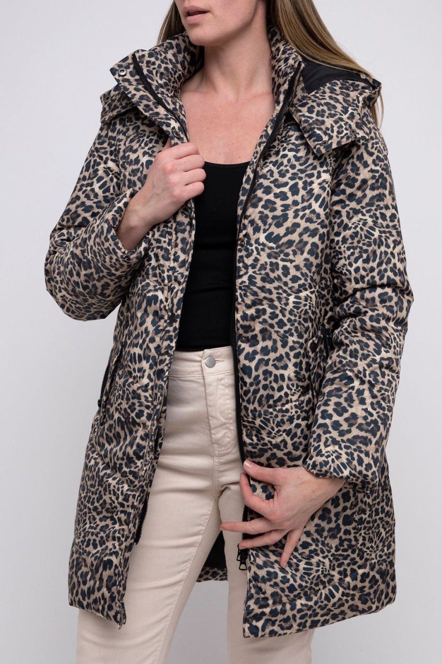 All Clothing Ping Pong | Animal Print Puffer Jacket | Pp20