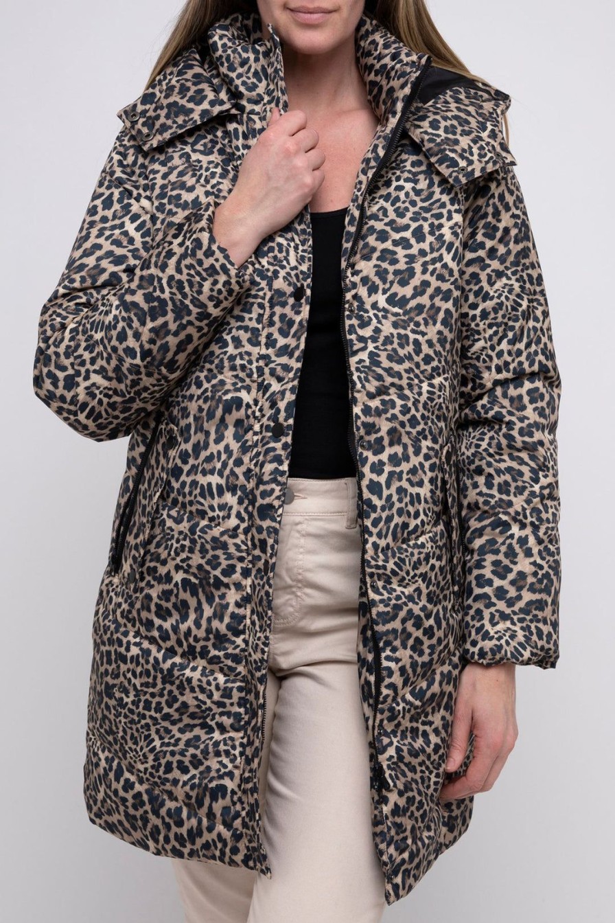 All Clothing Ping Pong | Animal Print Puffer Jacket | Pp20