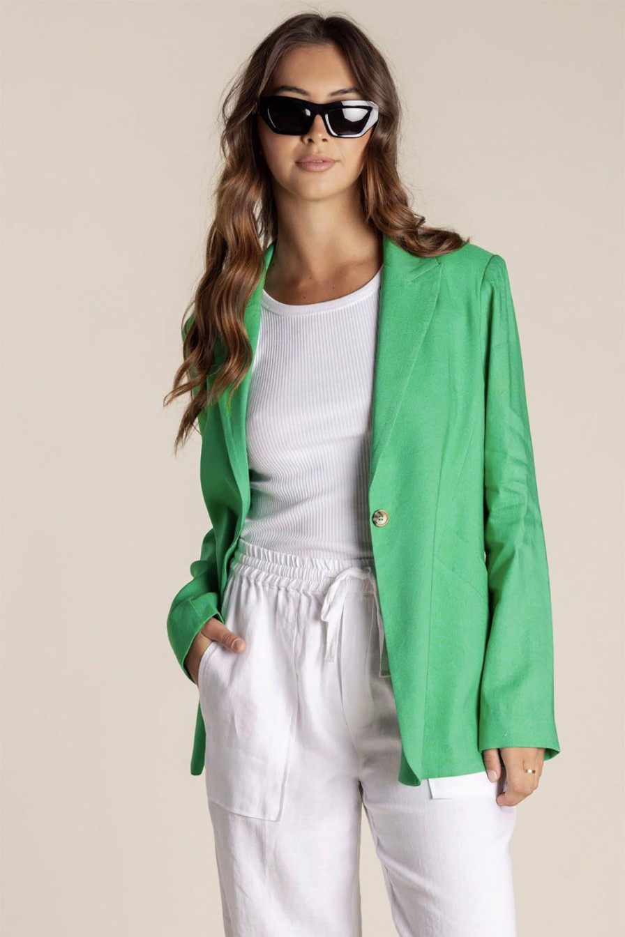 All Clothing Two-T's | Linen Blazer | Sea Green | Tt10